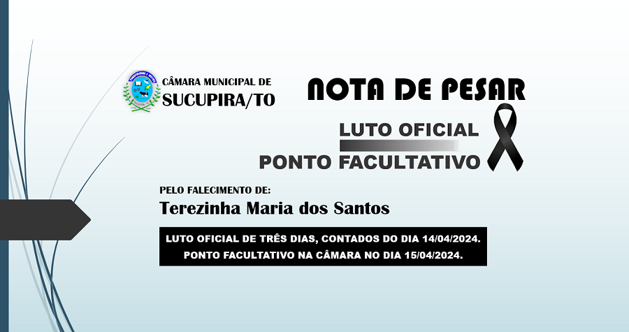 Luto Oficial e Ponto Facultativo